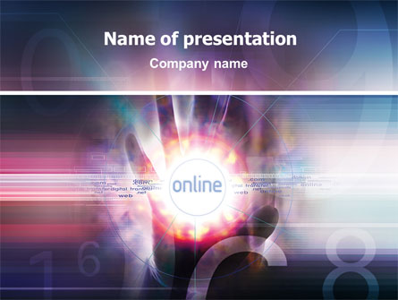 Online Services Presentation Template, Master Slide