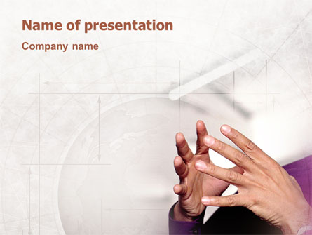Hands Presentation Template, Master Slide