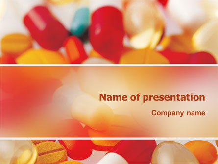 Pills In Collage Presentation Template, Master Slide