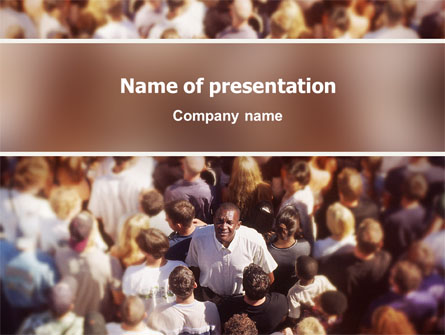 In a Crowd Presentation Template, Master Slide