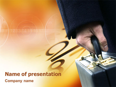 Business Time In A Week Presentation Template, Master Slide