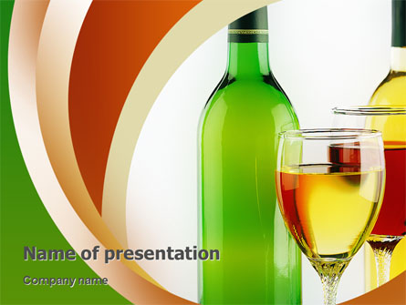 White Wine Tasting Presentation Template, Master Slide