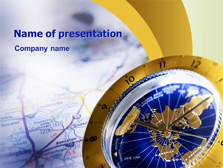 Define Travel Direction Presentation Template, Master Slide