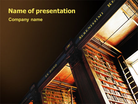 Book Shelf Presentation Template, Master Slide