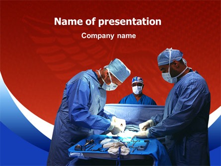 Surgical Help Presentation Template, Master Slide