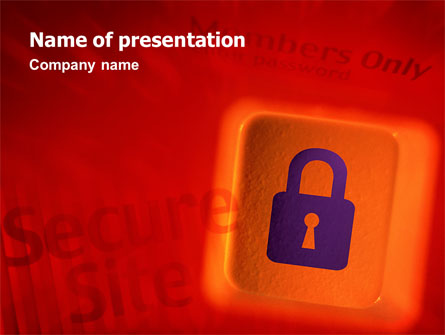 Site Security Presentation Template, Master Slide