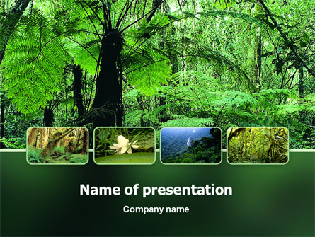 Tropical Forest Presentation Template, Master Slide