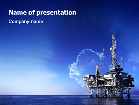 Drilling Platform Presentation Template, Master Slide
