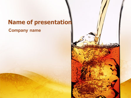 Ice Tea Presentation Template, Master Slide