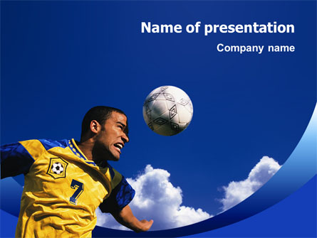 Head In Soccer Presentation Template, Master Slide