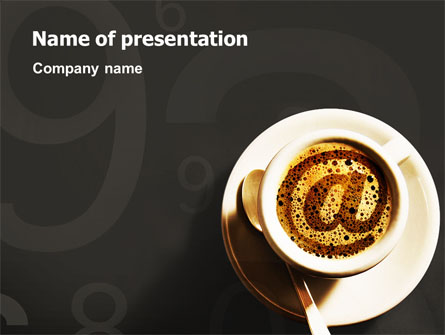 Internet Cafe Presentation Template, Master Slide
