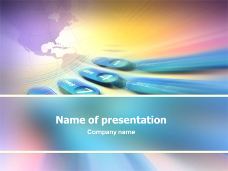 International Communication Presentation Template, Master Slide