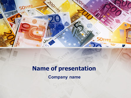Euro Banknotes Presentation Template, Master Slide