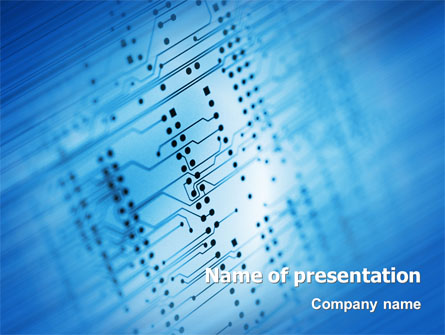 Computer Card Presentation Template, Master Slide