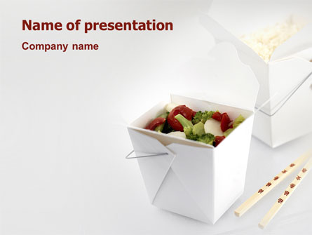 Chinese Food Presentation Template, Master Slide