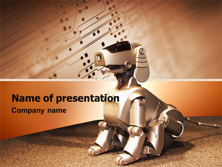 Robot Dog Presentation Template, Master Slide