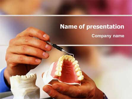 Denture Presentation Template, Master Slide