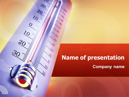 Thermometer Presentation Template, Master Slide