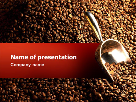 Scattering of Coffee Presentation Template, Master Slide
