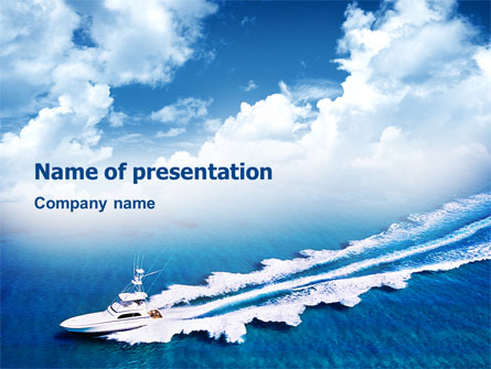 Motorboat Presentation Template, Master Slide