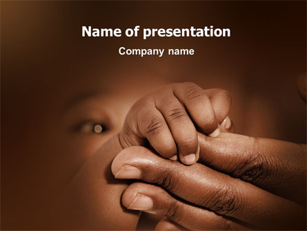 Baby Fingers Presentation Template, Master Slide