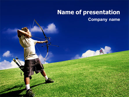 Archery Presentation Template, Master Slide
