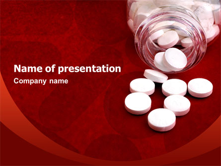 Pills From The Bottle Presentation Template, Master Slide