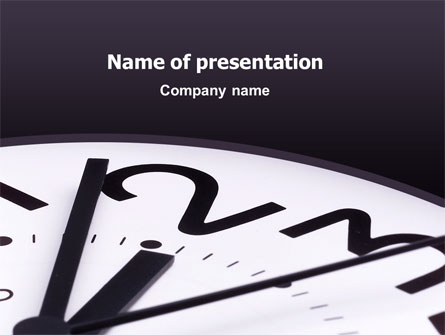 Time Presentation Template, Master Slide