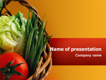 Grocery Presentation Template, Master Slide