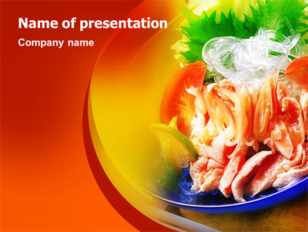 Exotic Food Restaurant Menu Presentation Template, Master Slide