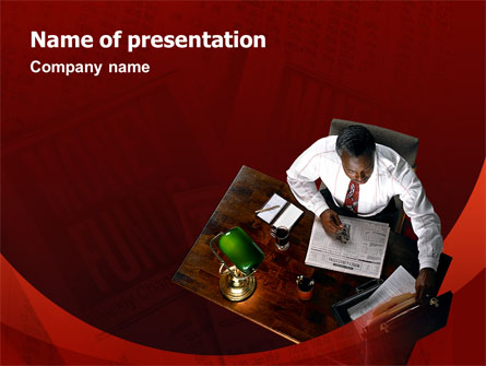 Investment Consulting Presentation Template, Master Slide