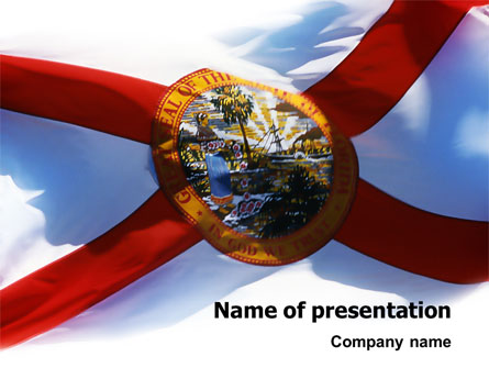 Flag of Florida Presentation Template, Master Slide