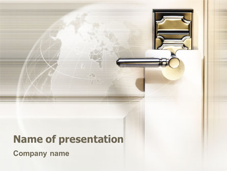 World Wide Hotel Network Presentation Template, Master Slide