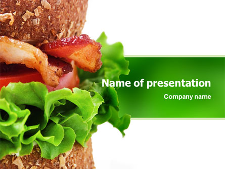 Burger Presentation Template, Master Slide