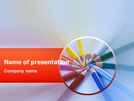 Color Pencils Presentation Template, Master Slide