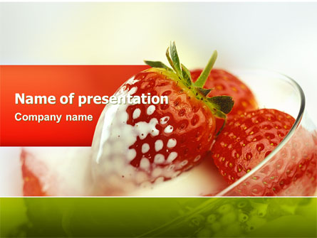 Strawberry Presentation Template, Master Slide