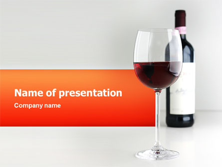 Bottle of Wine Presentation Template, Master Slide