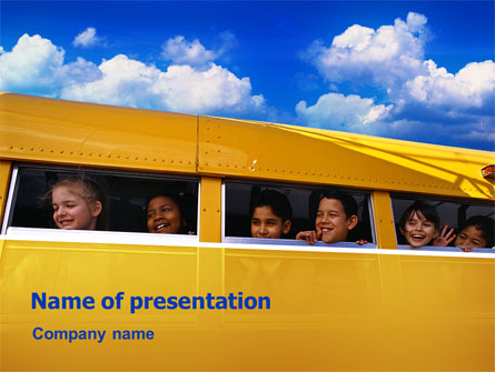 School Bus Presentation Template, Master Slide