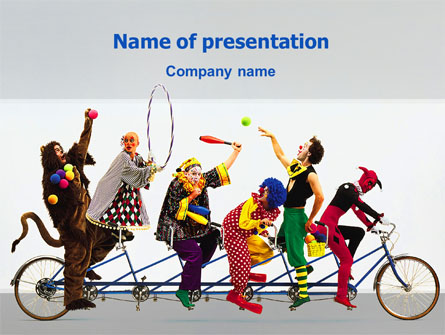 Clowns Presentation Template, Master Slide