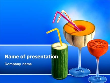 Vitamin Cocktail Presentation Template, Master Slide