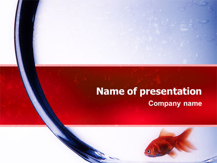 Red Fish Presentation Template, Master Slide