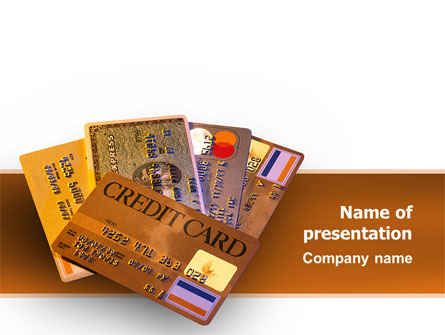Plastic Credit Card Presentation Template, Master Slide