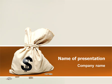 Money Bag Presentation Template, Master Slide