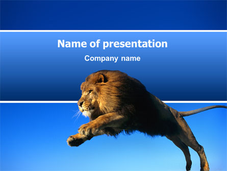 Lion Presentation Template, Master Slide