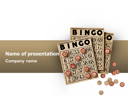 Bingo Presentation Template, Master Slide