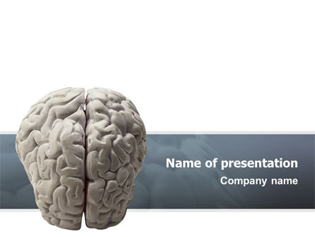 Brain In Gray Presentation Template, Master Slide