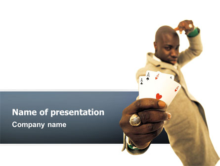 Crooked Gambler Presentation Template, Master Slide