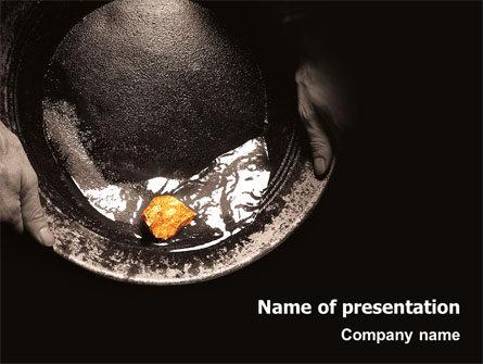 Gold Mining Presentation Template, Master Slide