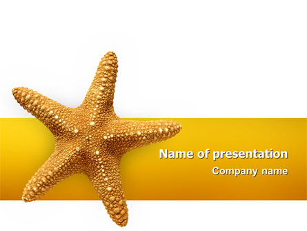 Star Fish Presentation Template, Master Slide
