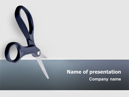 Scissors Presentation Template, Master Slide